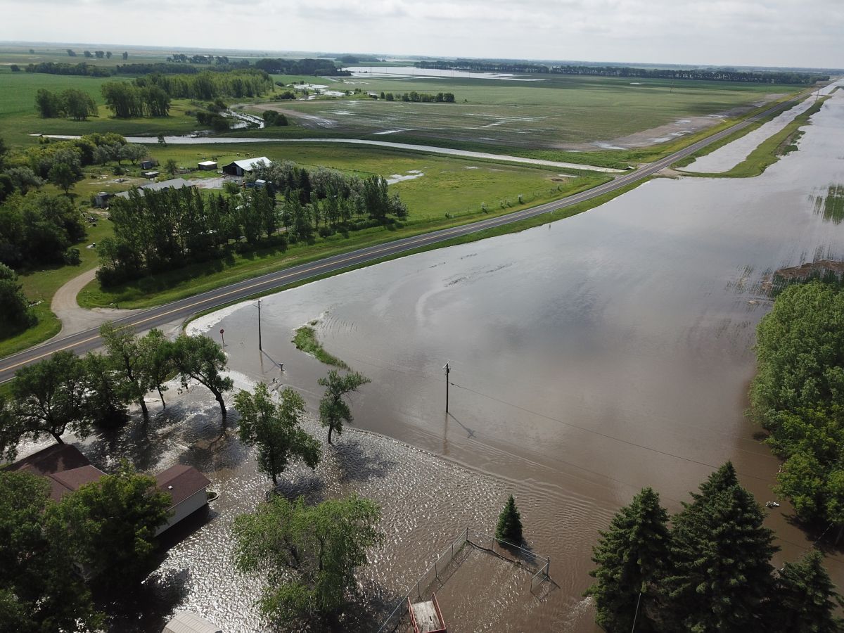 Drone Image - Drainage Ditch South of Emerado